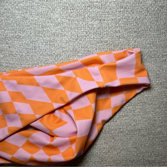 Aurelle Bikini Bottom Pink and Orange Size Medium - Picture 7 of 7